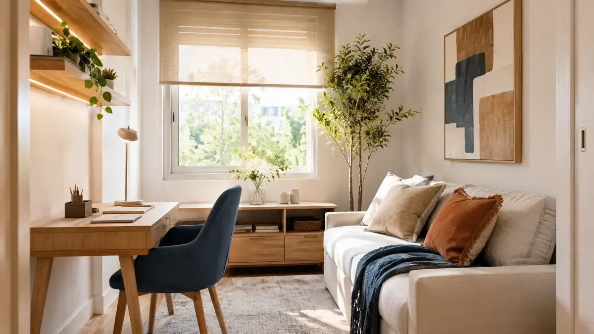 Colores claros para ampliar visualmente un ambiente