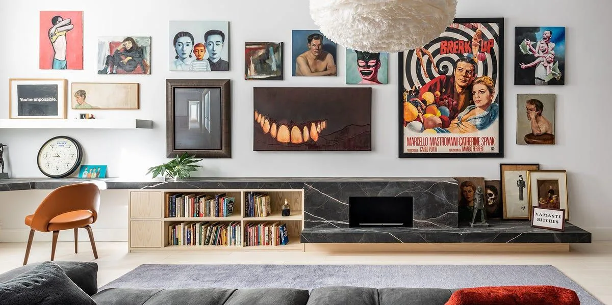 Ideas actuales para decorar salones: arte, estilo nostálgico y funcionalidad
