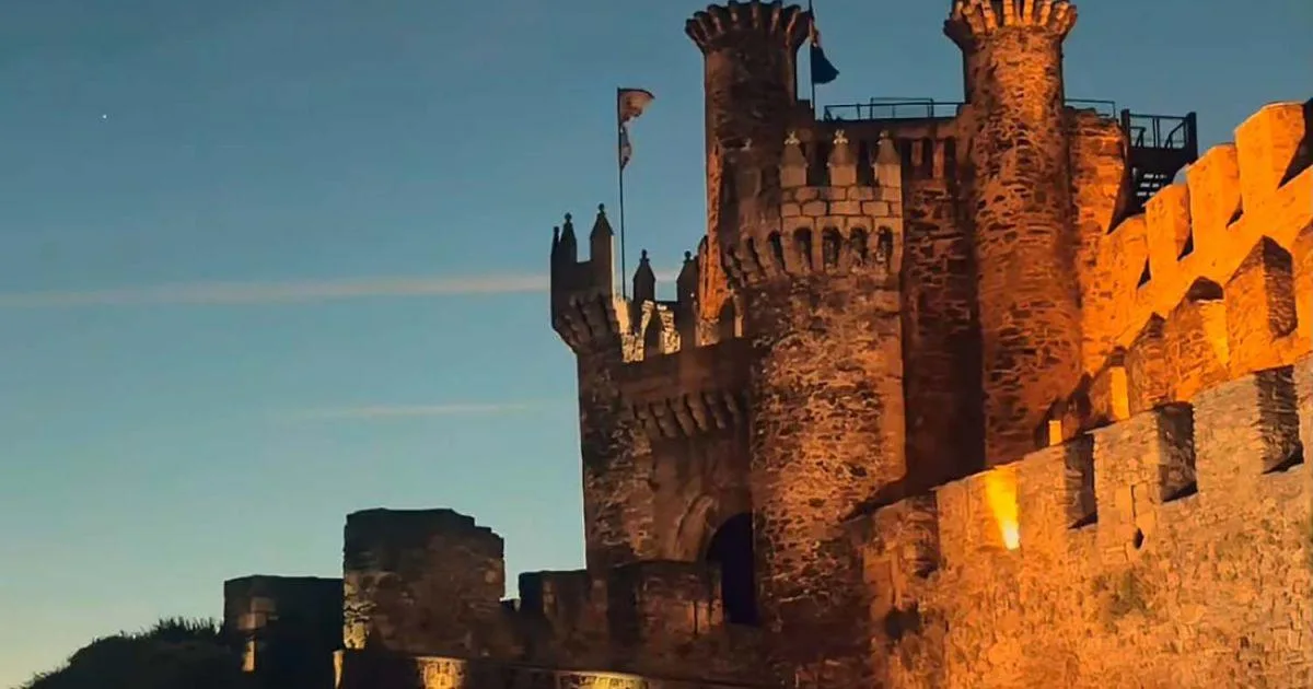 Nueva iluminación para el Castillo de los Templarios en Ponferrada